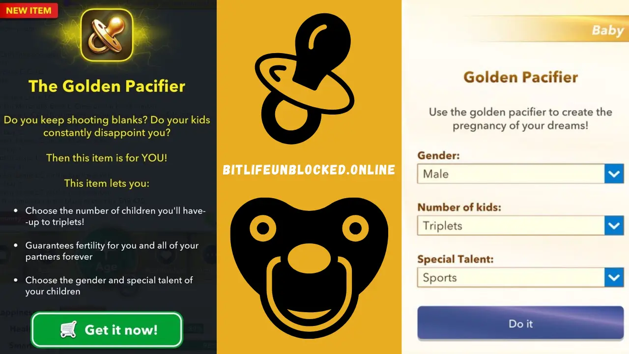 Golden Pacifier in BitLife