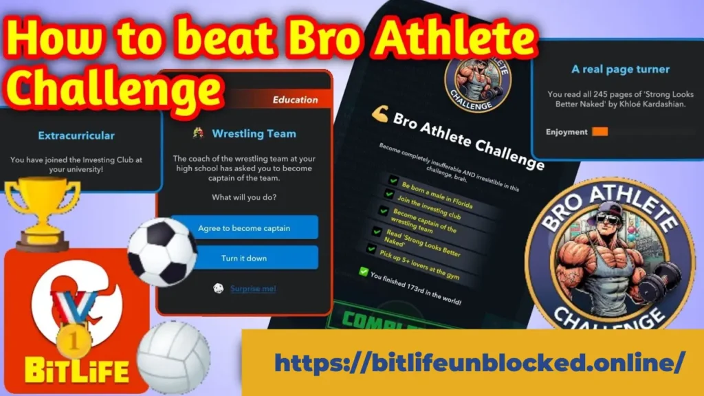 bro athlete challenge complete gameplay